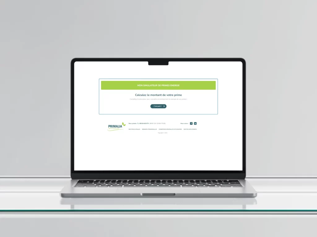 Simulateur d'aides énergie Primalia